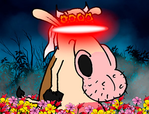 Laser-Cow Adventure